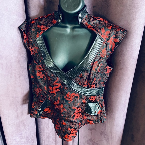 Lip Service Tops - Vice Lip Service Hollywood Geisha Vintage Top